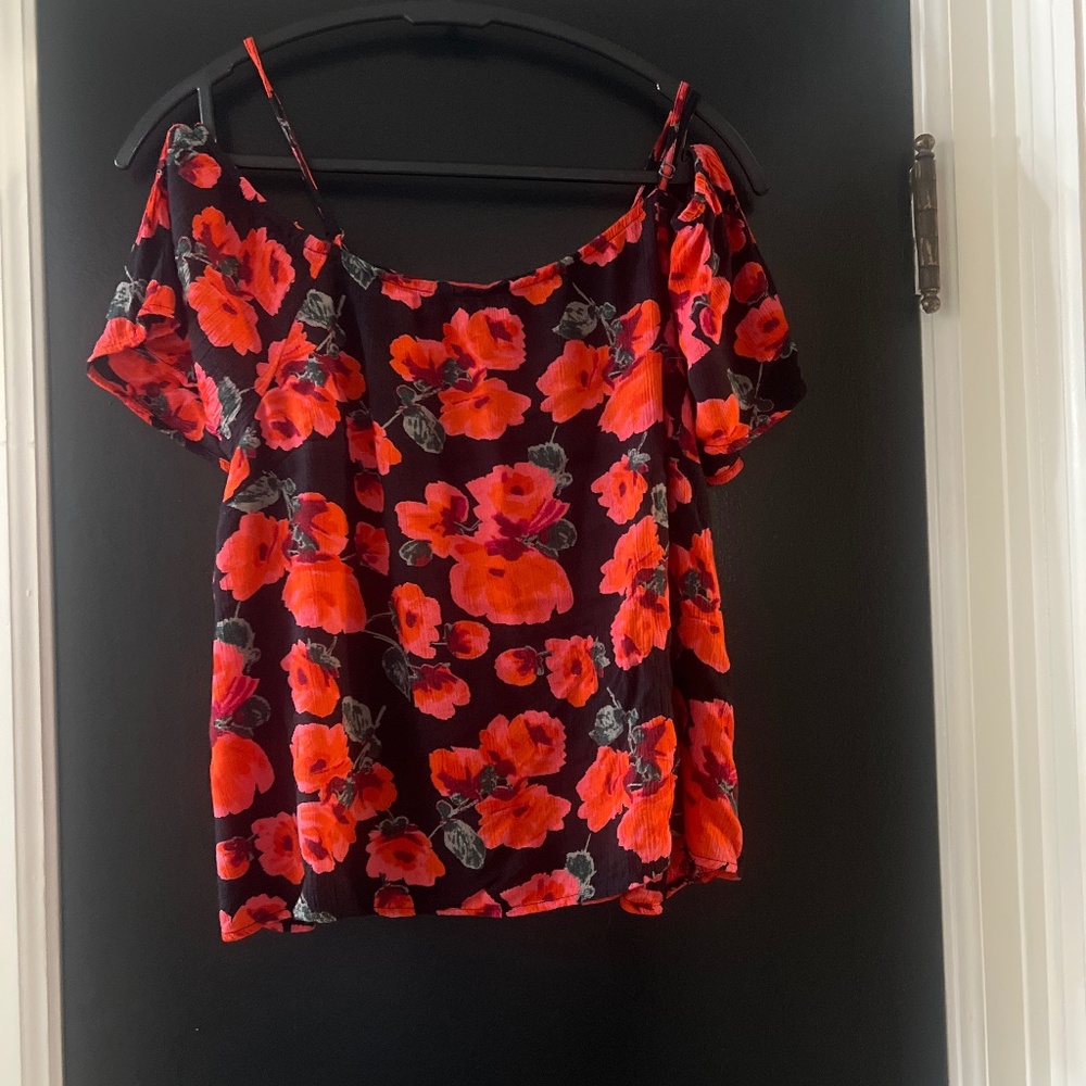 Billabong Floral Ladies Top Size M